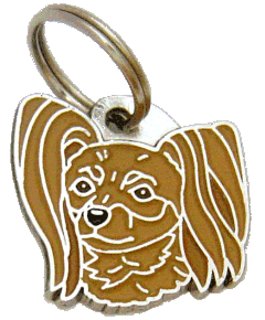 Pequeno cão russo marrom - pet ID tag, dog ID tags, pet tags, personalized pet tags MjavHov - engraved pet tags online